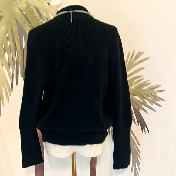 Banana Republic,Black, Softly Ribbed, Stretch, Excellent Wardrobe Add, Size Med - Picture 2 of 11